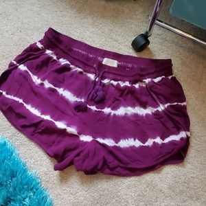 womens plus sz ox forever 21 tye dye shorts